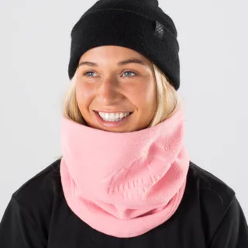 Dope Snow pink fleece neck warmer